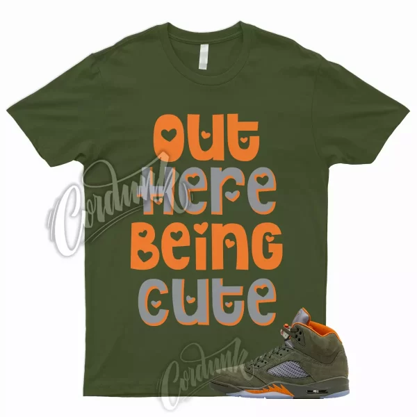 5 Olive Army Solar Orange Black Retro Green Sequoia T Shirt to Match CUTE Jordan Jezsport.com