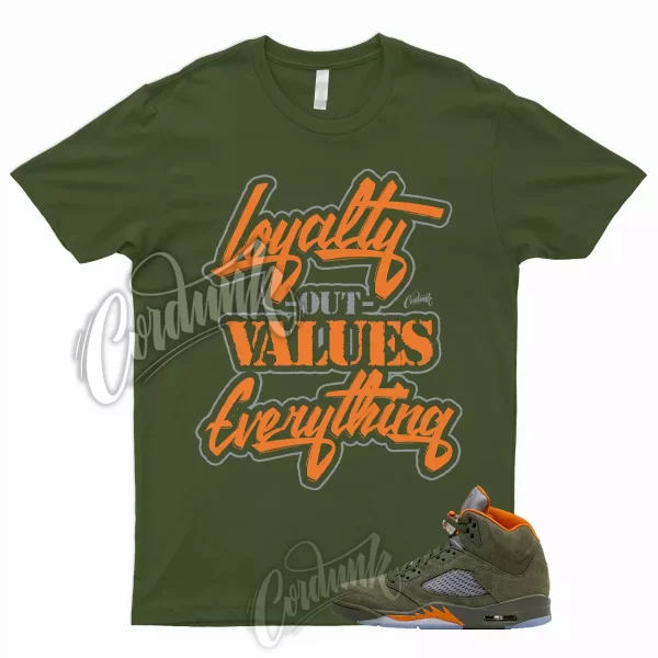 5 Olive Army Solar Orange Black Retro Green Sequoia Shirt to Match LYLTY Jordan Jezsport.com