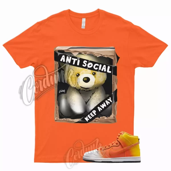 SB Dunk High Sweet Candy Tooth Shirt Amarillo Orange White Black 1 Corn AS2 Jezsport.com