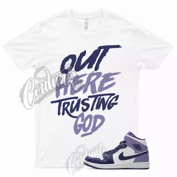 1 Mid Sky J Purple Light T Shirt Match GS Blueberry Thistle Dunk Low High TG, DQ8426-515 Jezsport.com