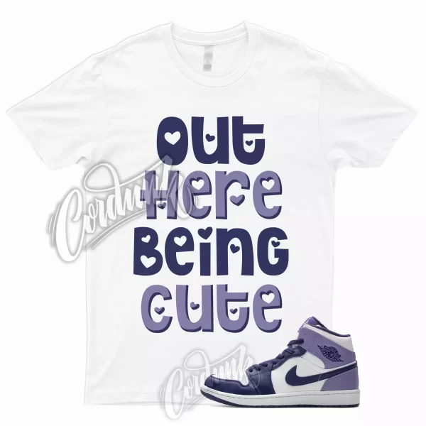 1 Mid Sky J Purple Light T Shirt Match GS Blueberry Thistle Dunk Low High CUTE, DQ8426-515 Jezsport.com