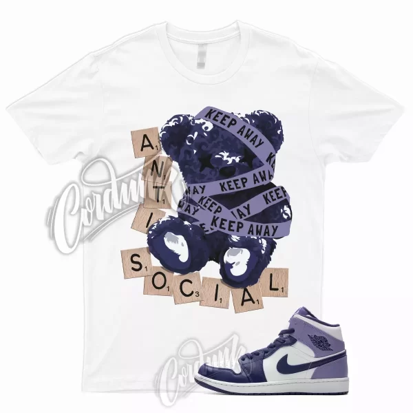 1 Mid Sky J Purple Light T Shirt Match GS Blueberry Thistle Dunk Low High ANTI, DQ8426-515 Jezsport.com