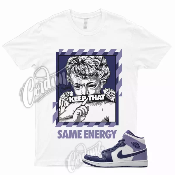 1 Mid Sky J Purple Light T Shirt Match GS Blueberry Thistle Dunk Low High ENERGY, DQ8426-515 Jezsport.com