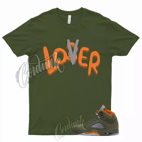 5 Olive Army Solar Orange Black Retro Green Sequoia T Shirt to Match LO Jordan Jezsport.com