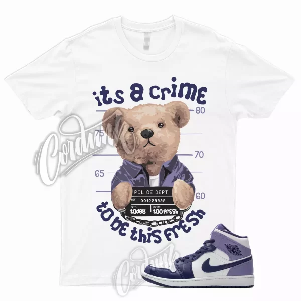 1 Mid Sky J Purple Light T Shirt Match GS Blueberry Thistle Dunk Low High CRIME, DQ8426-515 Jezsport.com