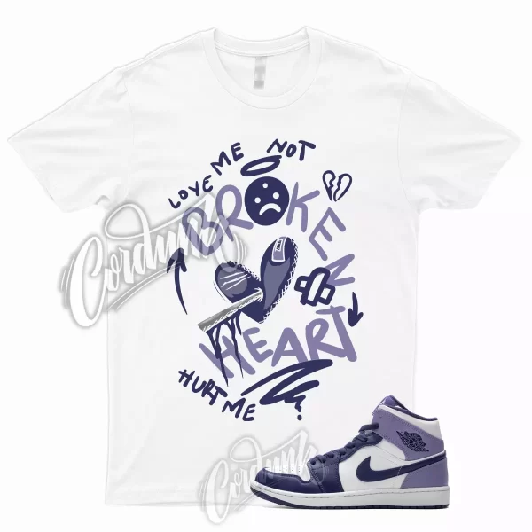 1 Mid Sky J Purple Light T Shirt Match GS Blueberry Thistle Dunk Low High BROKEN, DQ8426-515 Jezsport.com