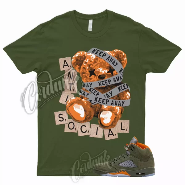 5 Olive Army Solar Orange Black Retro Green Sequoia T Shirt to Match ANTI Jordan Jezsport.com