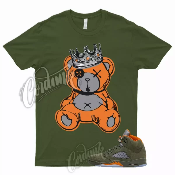 5 Olive Army Solar Orange Black Retro Green Sequoia T Shirt to Match KB Jordan Jezsport.com