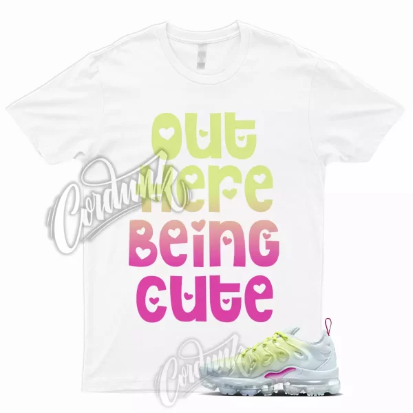 VaporMax Plus T Shirt Blue Tint Light Lemon Twist Fireberry 1 To Match CUTE Jezsport.com