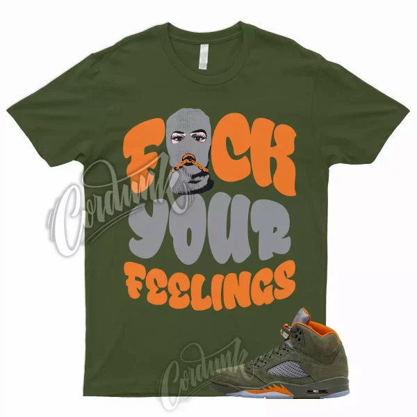 5 Olive Army Solar Orange Black Retro Green Sequoia T Shirt to Match FYF Jordan Jezsport.com