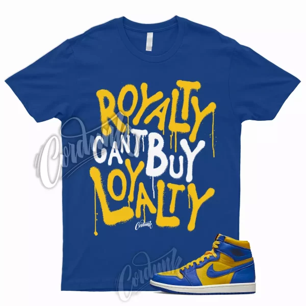 RYLTY T Shirt to Match 1 Reverse Laney High Varsity Maize Game Royal Jordan Dunk Jezsport.com