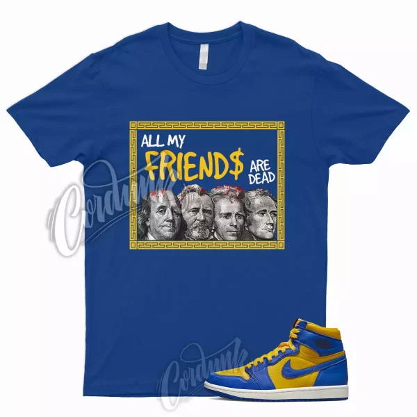 PREZ T Shirt to Match 1 Reverse Laney High Varsity Maize Game Royal Jordan Dunk Jezsport.com