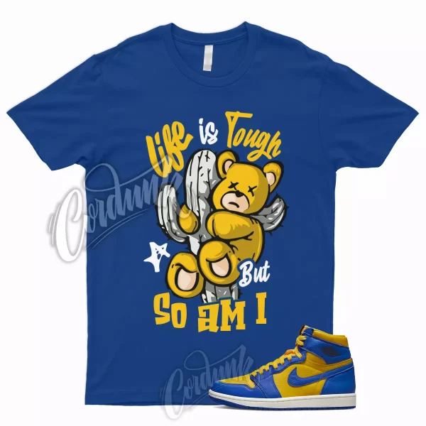 LIFE T Shirt to Match 1 Reverse Laney High Varsity Maize Game Royal Jordan Dunk Jezsport.com