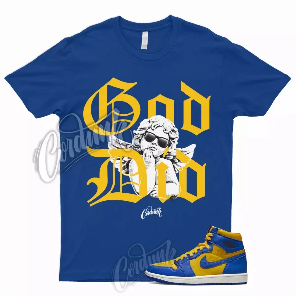 GDID T Shirt to Match 1 Reverse Laney High Varsity Maize Game Royal Jordan Dunk Jezsport.com