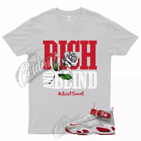 RICH T Shirt to Match Air Griffey Max 1 Cincinnati University Dunk Low Red High Jezsport.com