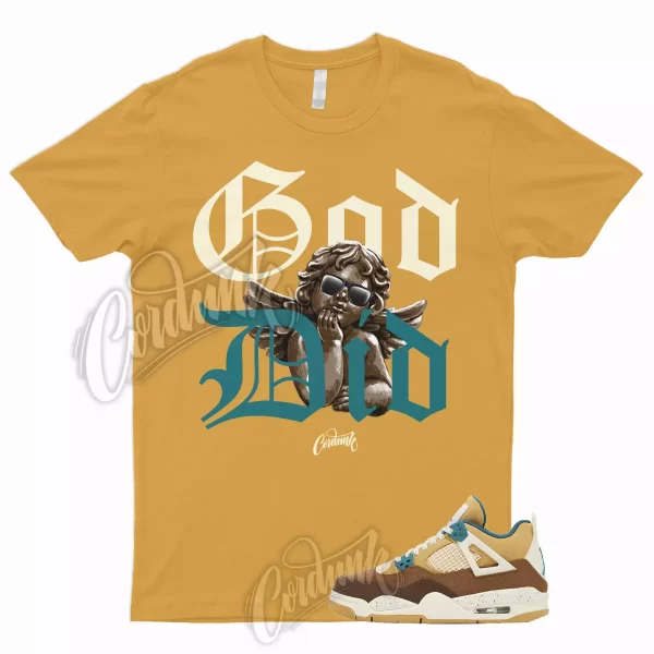 GDID T Shirt for 4 Retro Cacao Wow Ale Brown Twine Geode Teal Mid SE 1 Low Jezsport.com