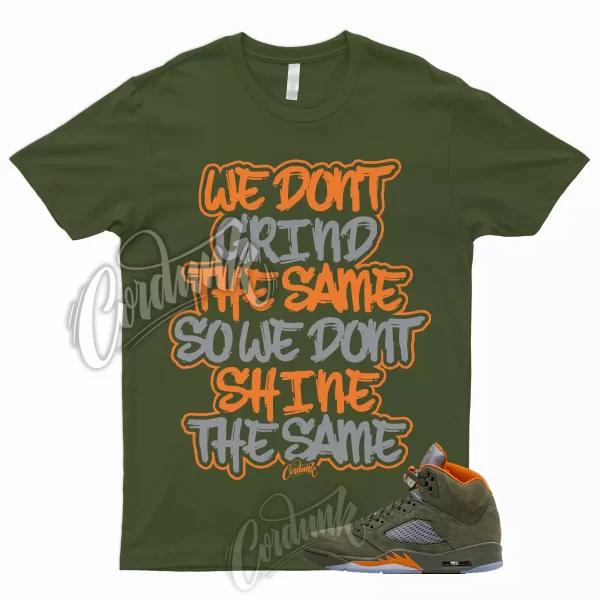 5 Olive Army Solar Orange Black Retro Green Sequoia Shirt to Match GRIND Jordan Jezsport.com