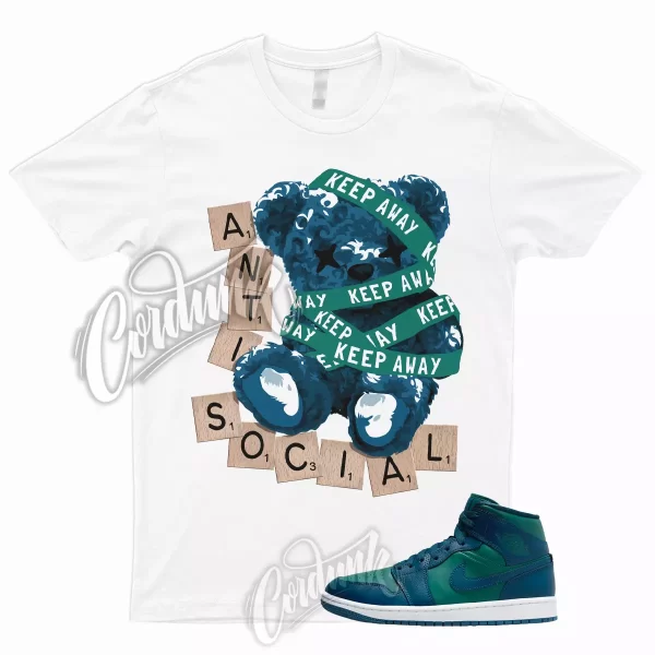 1 Mid Sky J Teal French Blue White T Shirt to Match Dunk Low Sneakers ANTI, BQ6472-301 Jezsport.com