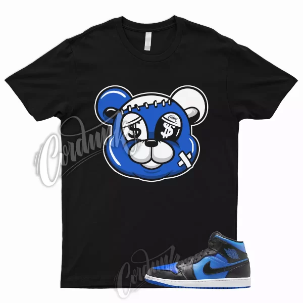 1 Mid Varsity Royal T Shirt to Match Racer Game Blue Hyper Cobalt Dunk STITCH, 555088-007 Jezsport.com