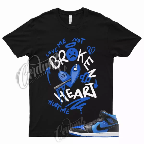 1 Mid Varsity Royal T Shirt to Match Racer Game Blue Hyper Cobalt Dunk BROKEN, 555088-007 Jezsport.com