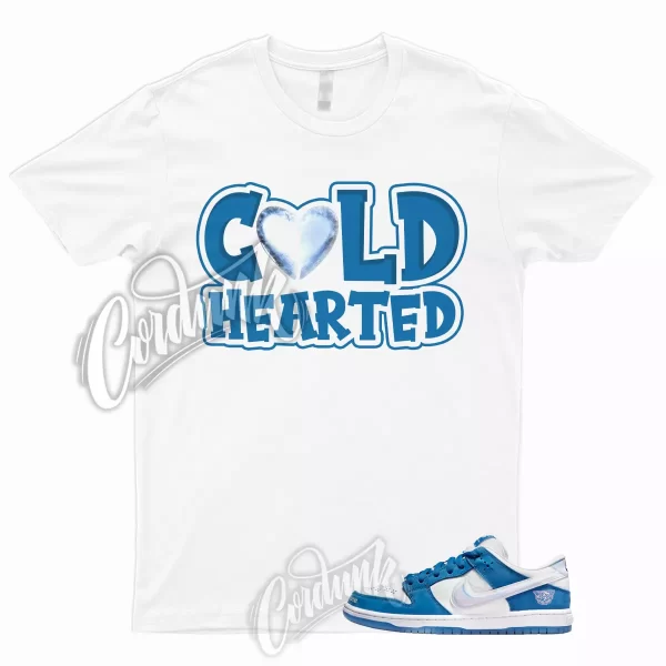 Dunk Low SB One Block At A Time T Shirt to Match Deep Royal 1 White COLD Jezsport.com