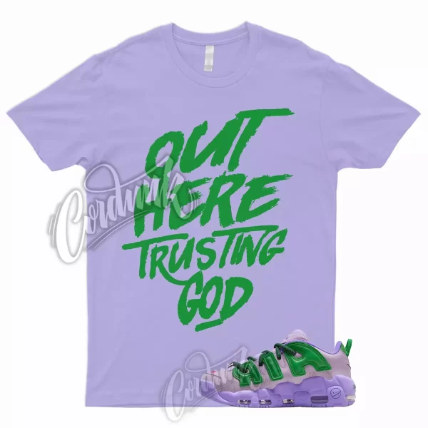 Air More Uptempo Low Lilac T Shirt to Match 1 Apple Green University Red TG Jezsport.com