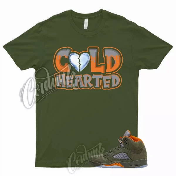 5 Olive Army Solar Orange Black Retro Green Sequoia T Shirt to Match COLD Jordan Jezsport.com