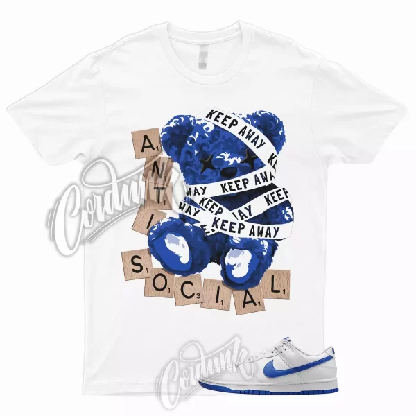 Dunk Low White Hyper Royal T Shirt to Match 1 Cobalt Kentucky Game Blue 1 ANTI Jezsport.com