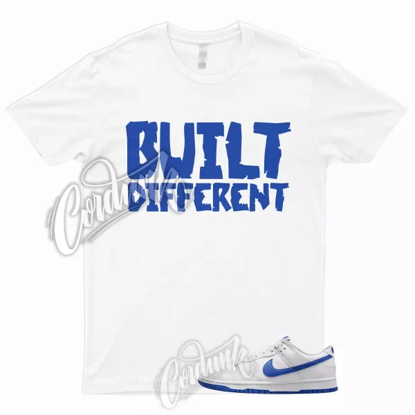 Dunk Low White Hyper Royal T Shirt to Match 1 Cobalt Kentucky Game Blue 1 BUILT Jezsport.com