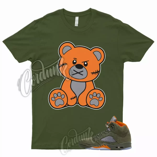 5 Olive Army Solar Orange Black Retro Green Sequoia T Shirt to Match BEAR Jordan Jezsport.com