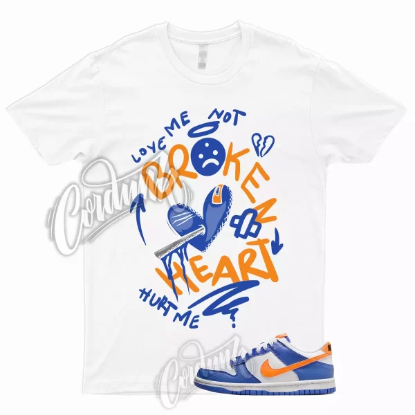 Dunk Low Blue Joy Bright Mandarin White Black Shirt Game Royal Match 1 BROKEN Jezsport.com