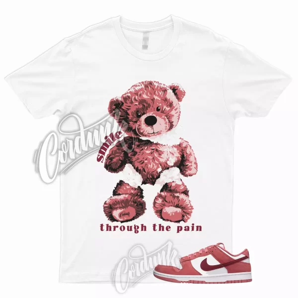 SMILE T Shirt for Dunk Valentines Day Low WMNS Team Red Adobe Air Dragon Force 1 Jezsport.com