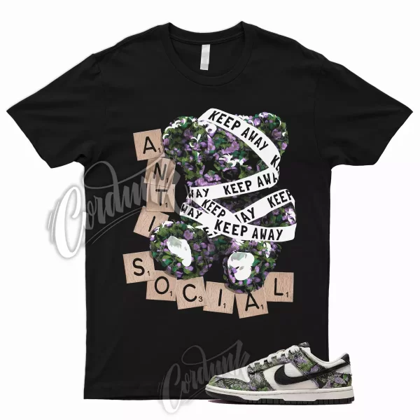 ANTI T Shirt for Dunk Low Next Nature Floral Tapestry Magenta Pink Foam Vanilla Jezsport.com