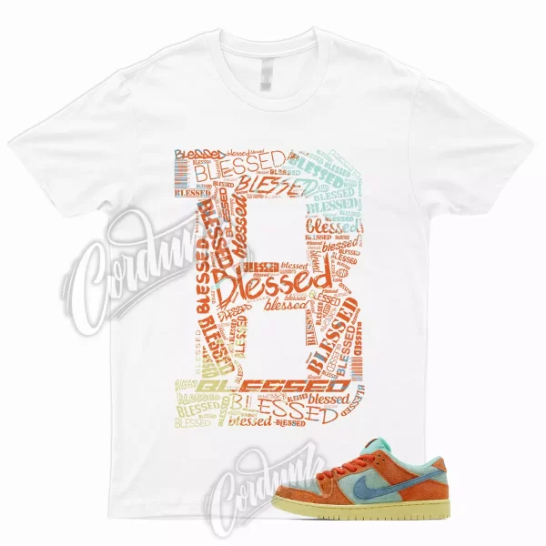 BLESSED Shirt to Match SB Dunk Low Orange Emerald Rise Noise Aqua Lemon Chiffon Jezsport.com