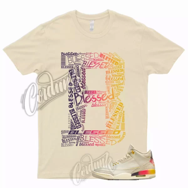 BLESSED T Shirt to Match J 3 Medellín Sunset Medellin Balvin Multicolor Sail 1 Jezsport.com