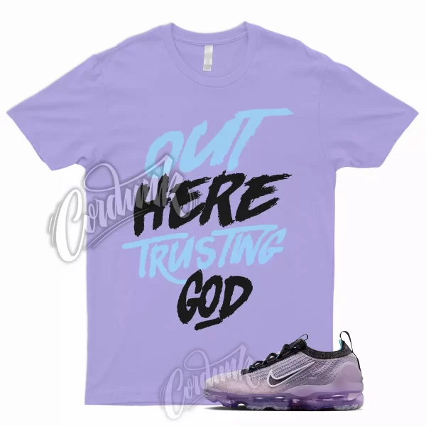 TG T Shirt for VaporMax 2021 Flyknit Lilac Barely Grape Purple University Blue 1 Jezsport.com