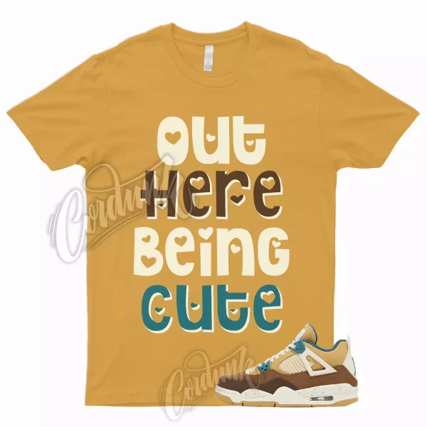 CUTE T Shirt for 4 Retro Cacao Wow Ale Brown Twine Geode Teal Mid SE 1 Low Jezsport.com