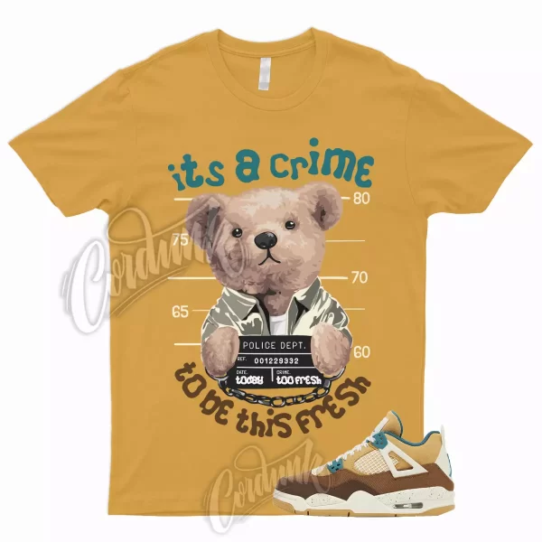 CRIME T Shirt for 4 Retro Cacao Wow Ale Brown Twine Geode Teal Mid SE 1 Low Jezsport.com