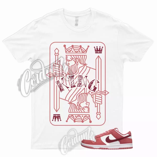 KING T Shirt for Dunk Valentines Day Low WMNS Team Red Adobe Air Dragon Force 1 Jezsport.com