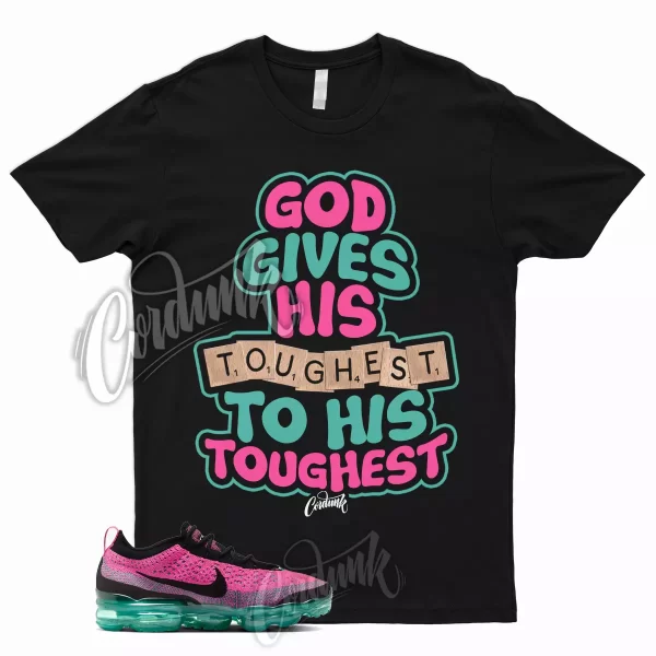 TOUGH T Shirt to Match VaporMax 2023 Flyknit Clear Jade Pink Blast South Beach 1 Jezsport.com