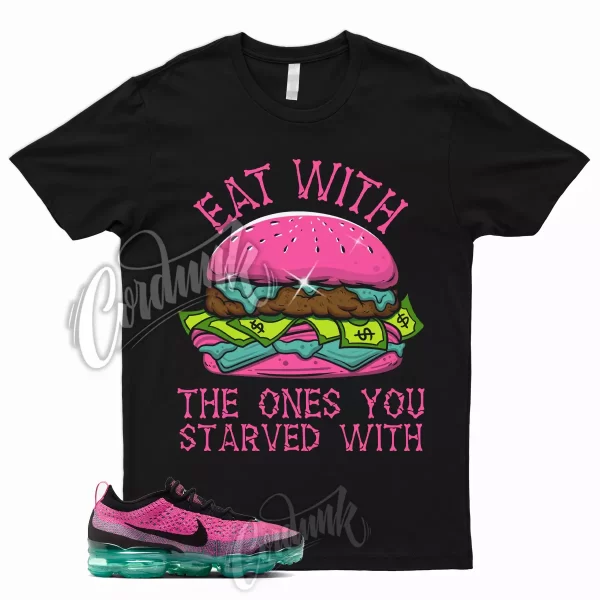 EAT T Shirt to Match VaporMax 2023 Flyknit Clear Jade Pink Blast South Beach 1 Jezsport.com