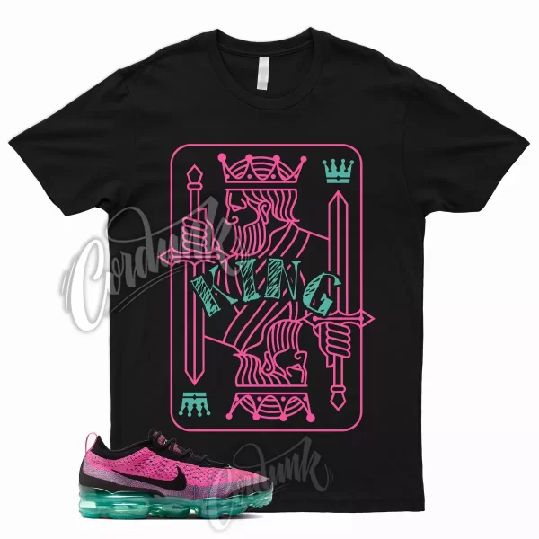 KING T Shirt to Match VaporMax 2023 Flyknit Clear Jade Pink Blast South Beach 1 Jezsport.com