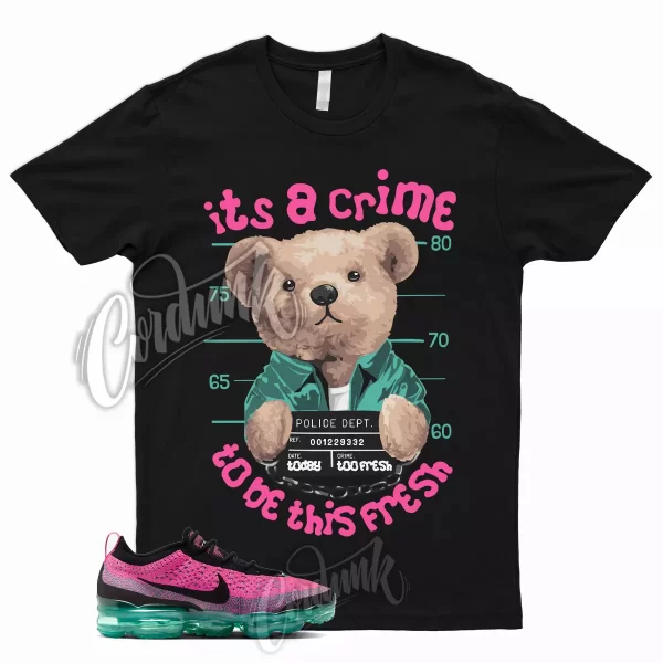 CRIME T Shirt to Match VaporMax 2023 Flyknit Clear Jade Pink Blast South Beach 1 Jezsport.com