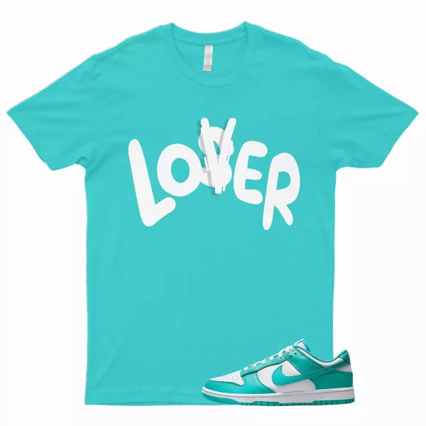 LO T Shirt to Match Dunk Low Clear Jade Air Max 1 SC Force Cosmic Unity Aqua Jezsport.com