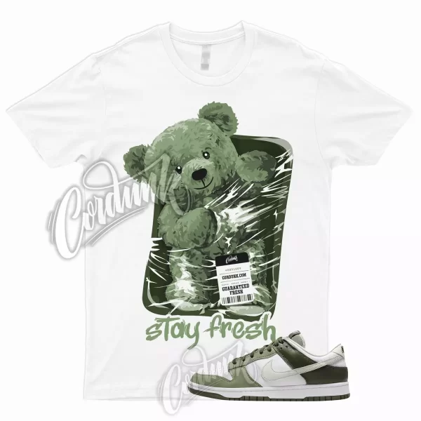 STAY T Shirt to Match Dunk Low White Oil Green Cargo Khaki Light Bone Olive 1 Jezsport.com