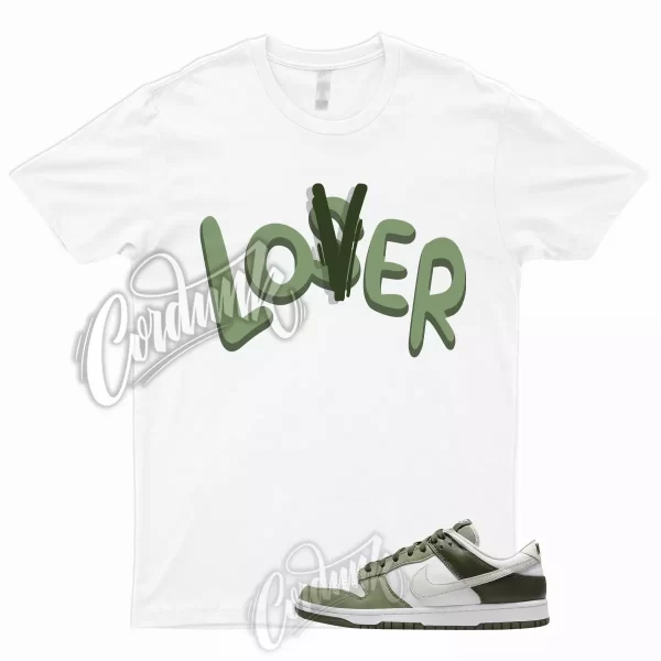 LO T Shirt to Match Dunk Low White Oil Green Cargo Khaki Light Bone Olive 1 Jezsport.com