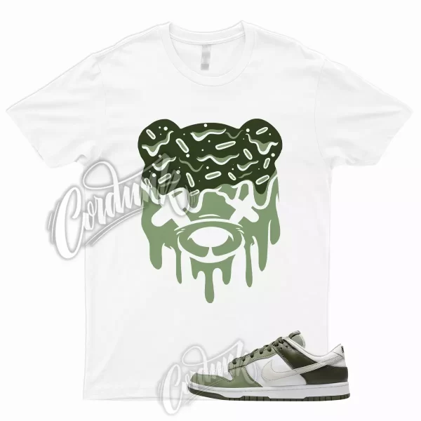 DRIPPY T Shirt to Match Dunk Low White Oil Green Cargo Khaki Light Bone Olive 1 Jezsport.com