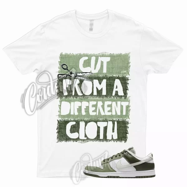 CUT T Shirt to Match Dunk Low White Oil Green Cargo Khaki Light Bone Olive 1 Jezsport.com