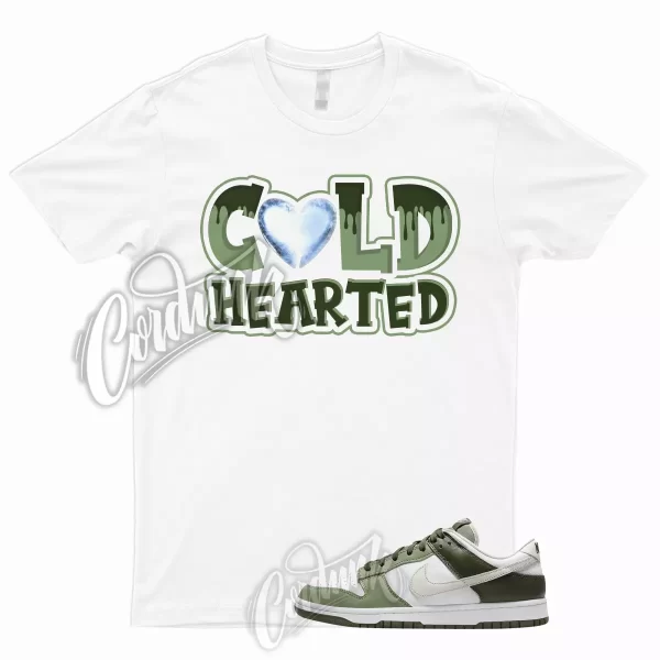 COLD T Shirt to Match Dunk Low White Oil Green Cargo Khaki Light Bone Olive 1 Jezsport.com