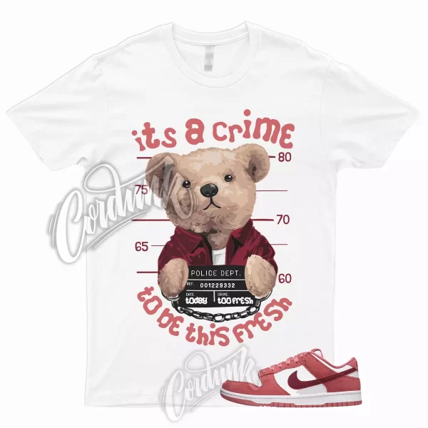 CRIME T Shirt for Dunk Valentines Day Low WMNS Team Red Adobe Air Dragon Force 1 Jezsport.com